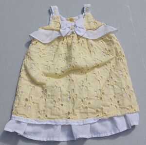 Maggie & Zoe Yellow White Sundress Baby Girl 12m